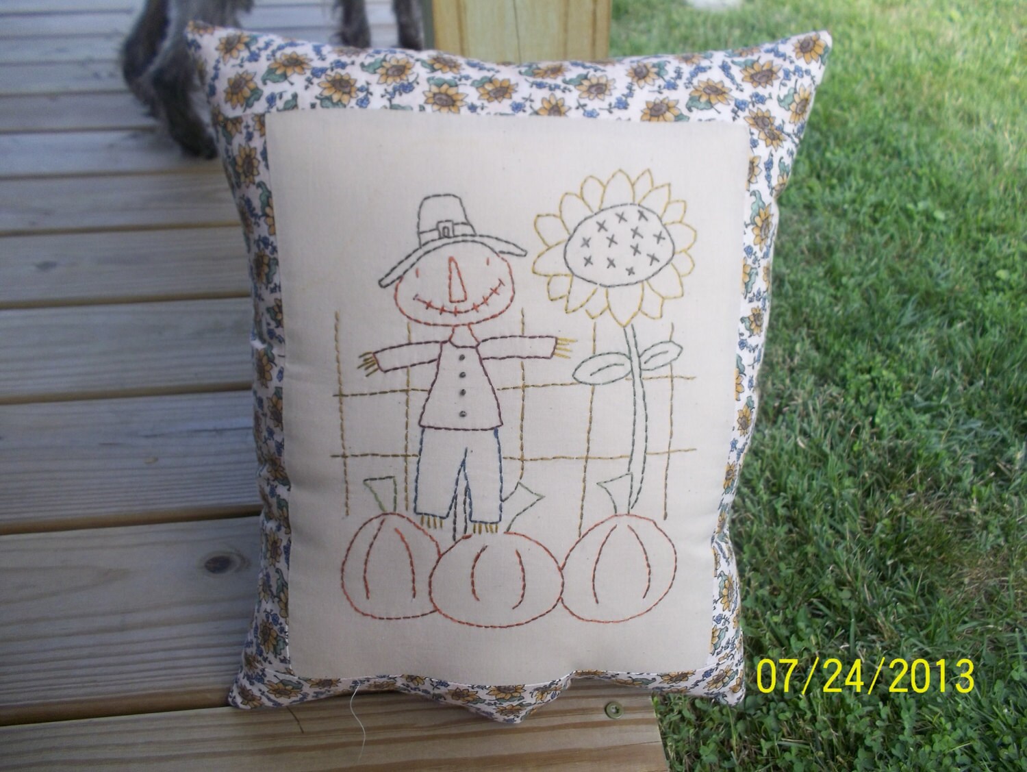 Fall Scarecrow Handstitched and Handmade Primitive Rustic - Etsy
