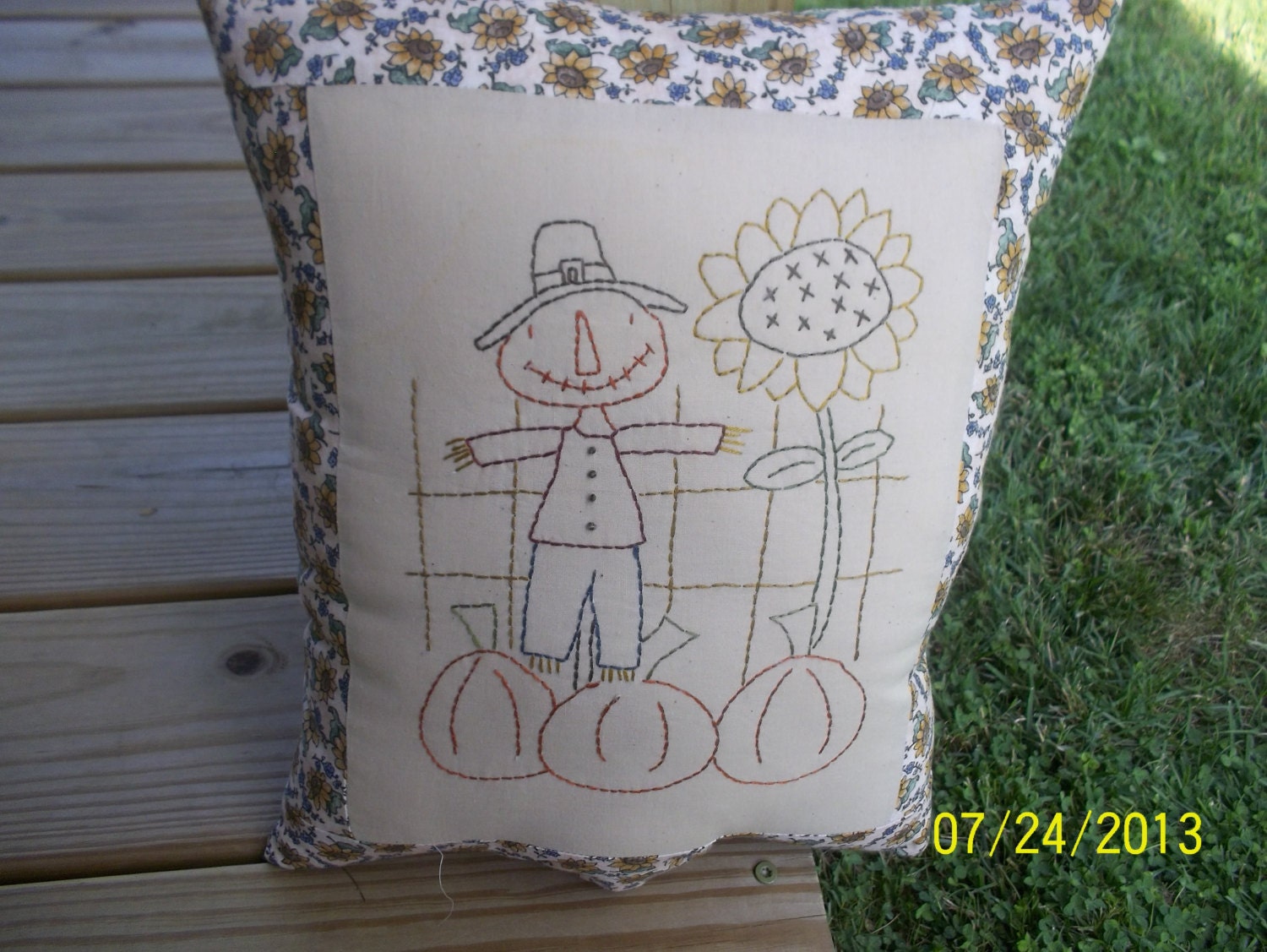 Fall Scarecrow Handstitched and Handmade Primitive Rustic - Etsy