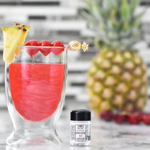 Red Shimmer Glitter Dust™ Edible Glitter For Drinks, Cocktails, Beer, Garnish Pearl Glitter & Beverages - Food-Grade Compliant