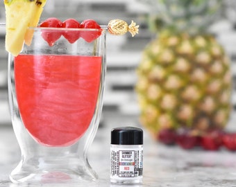 Red Shimmer Glitter Dust™ Edible Glitter For Drinks, Cocktails, Beer, Garnish Pearl Glitter & Beverages - Food-Grade Compliant