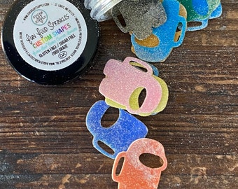 Edible Gold Glitter Infused Crew Mate Imposters Party Sprinkle Among Your Decoration for Cupcakes Drinks Cakes and More