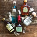 100% Edible Sugar Isomalt Mini Bourbon Rum Whiskey Bottle Cake Topper