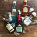 100% Edible Sugar Isomalt Mini Bourbon Rum Whiskey Bottle Cake Topper 