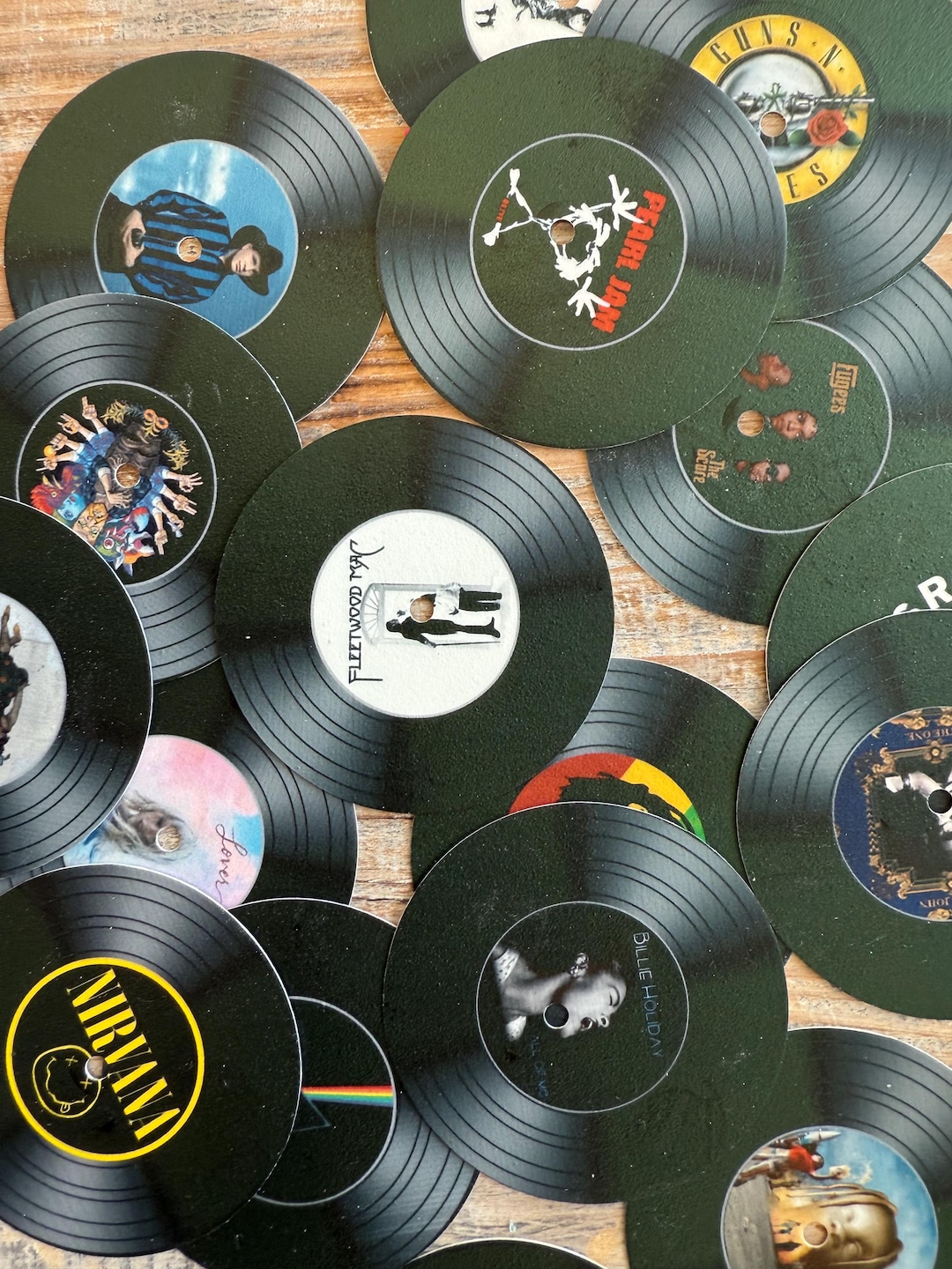 Edible Vinyl Record Cupcake Toppers, Custom Music Cake Decorations ...