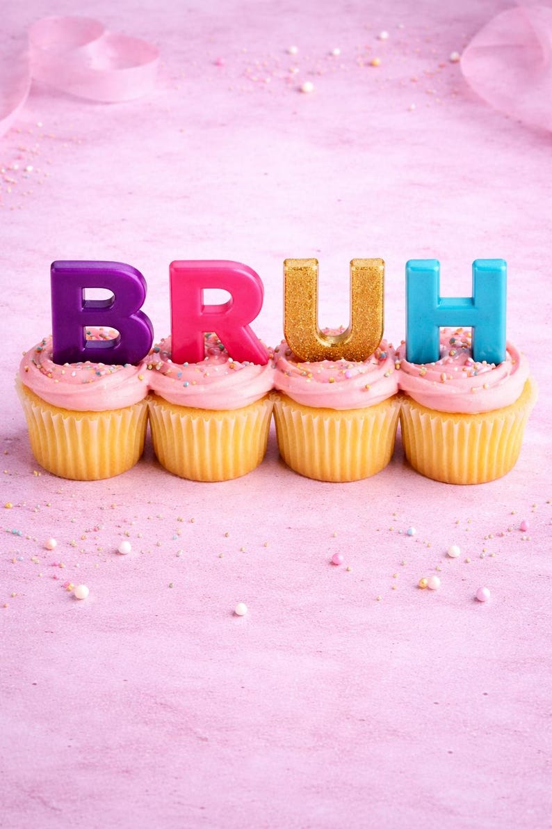 Edible Cake Letters, Custom Candy Alphabet for Cakes & Cupcakes ...