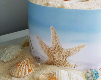 Edible Candy Shells - Sparkling Beach Sand  - Edible Image Cake Wrap Beach Wedding Decorating Kit