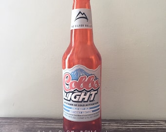 100% EDIBLE 9" Isomalt Sugar Full Size Beer Bottle Bottles for Cakes and More