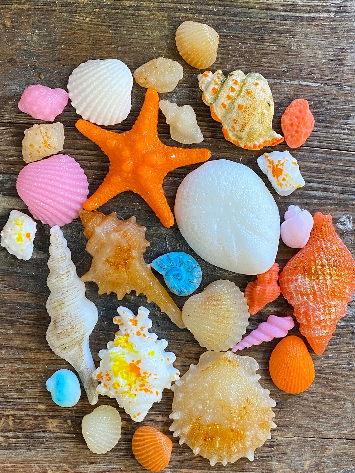 Hard Candy Edible Sugar Shells Mermaid Mix Very Detailed Etsy