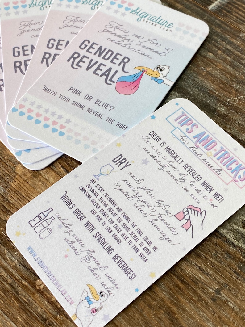 Gender Reveal Glitter Dust™ Drink Pearl Luster Magically Etsy