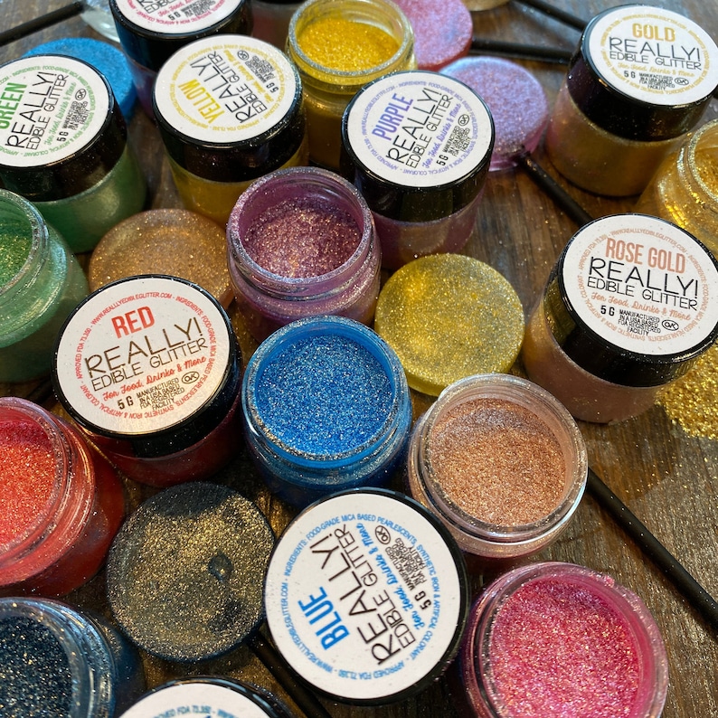 Really Edible Glitter™ for Food Sweets & Drinks by NFD Etsy