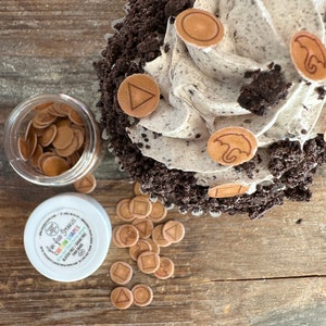Miniature Edible Wafer Paper Dalgona Games Sprinkles  | Candy | Korean Dalgona Candy Recipe Party Favors Cake Cupcake Topper