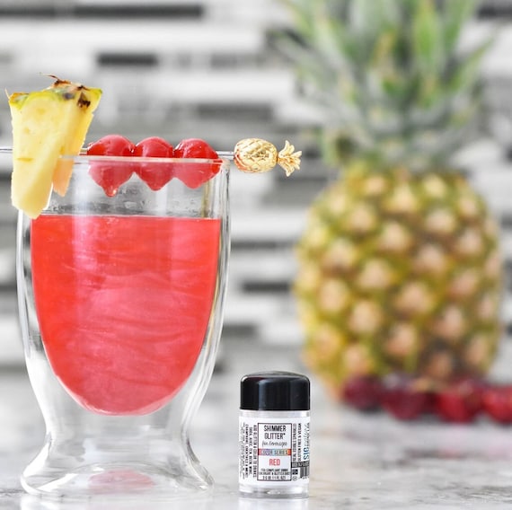 Red Shimmer Glitter Dust™ Edible Glitter For Drinks, Cocktails, Beer