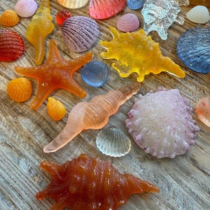 Colorante naturale - Gusci di zucchero commestibili di caramelle dure - Nessun colorante artificiale - Decorazioni per matrimoni sulla spiaggia per cupcake o torte