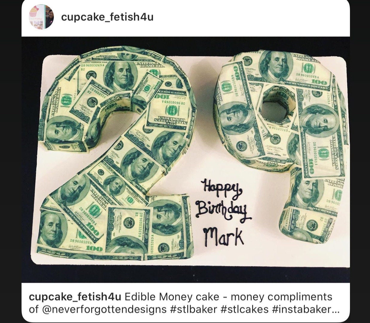 100% Edible Fake Money Bills for Cake Cupcakes Toppers and More - Etsy