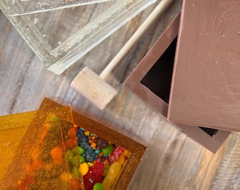 Smashable Chocolate or Clear Candy Box | Custom Fillable Gift | Interactive Candy Surprise | Personalized Business Giveaway