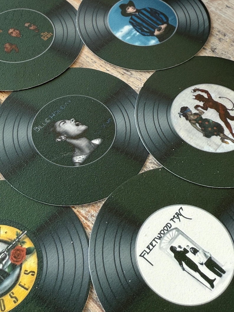 Edible Vinyl Record Cupcake Toppers, Custom Music Cake Decorations ...