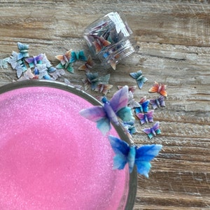 Mini Edible Watercolor Butterflies for Cookies Cake Cupcakes Macarons Drinks and More