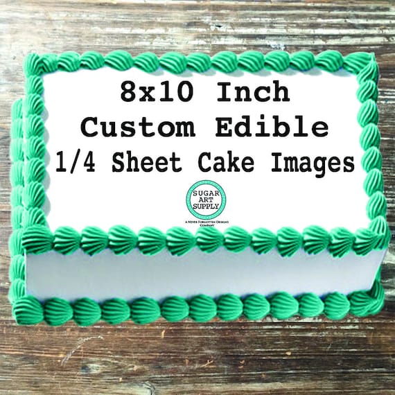 Edible Image on Edible Frosting Image Sheets on 8x10 for Cakes FDA