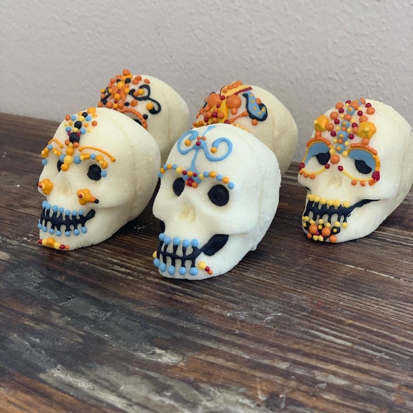 Sugar Skull Decorating Kit Made in Food Registered Food Manufacturing Facility Halloween Dia De Los Muertos Skulls Day of the Dead