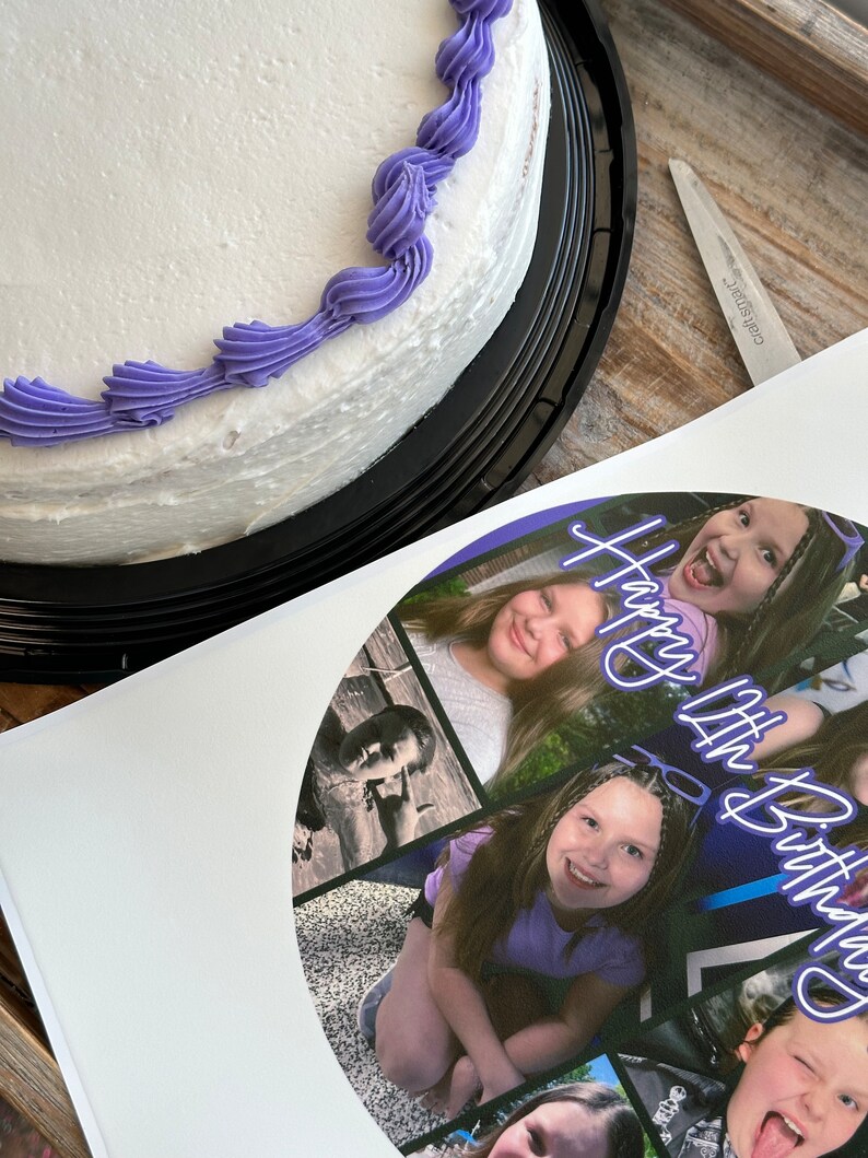 Photo Collage Edible Cake Images on Frosting Sheets on for Cakes From ...