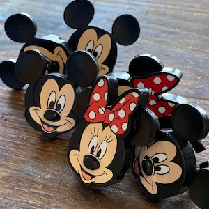 MINNIE & MICKEY MOUSE Cupcake Party Rings Favors