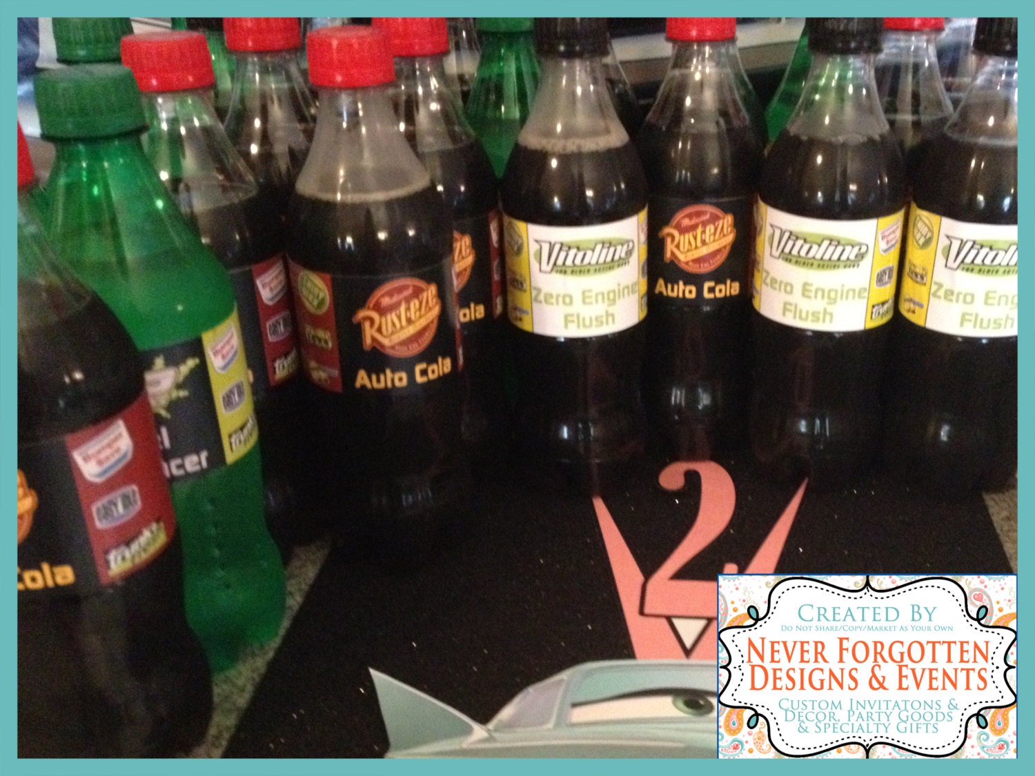 Tow Mater Styled Party Goodie Bag Favor Box Graphics | Etsy