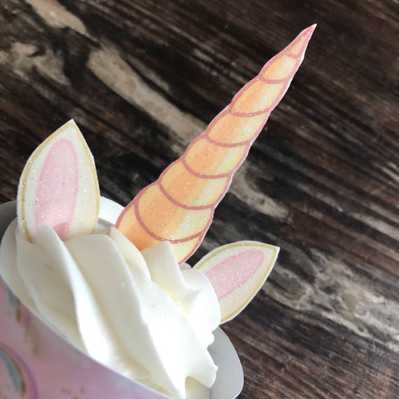 Edible Unicorn Horn Ears Cupcake Toppers By Never Forgotten Designs Catch My Party Edible Unicorn Horn Ears Cupcake Toppers By Never Forgotten Designs Catch My Party