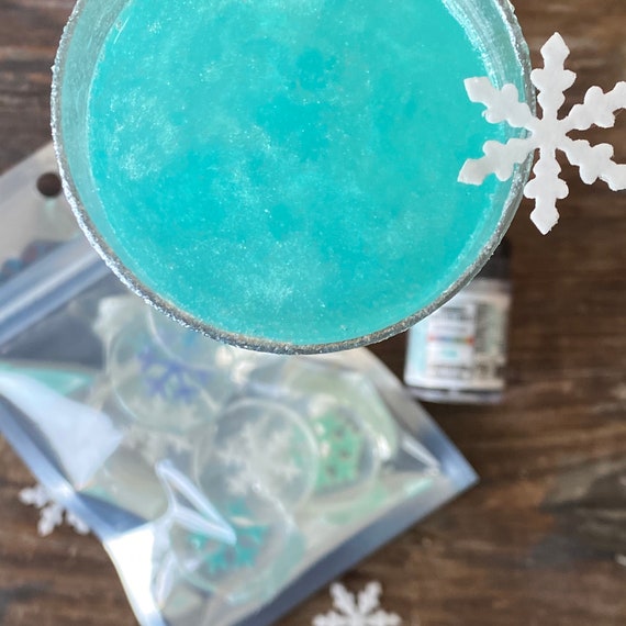 Frozen Teal Color Reveal Shimmer Glitter Dust™ for Frozen Party Drinks by Never