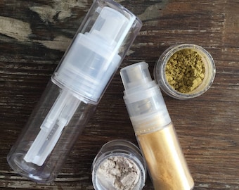 Luster Disco Jewel Dust Pump Spray Bottles for DRY DUST