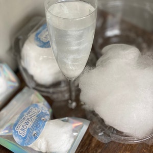 Cotton Candy Snow Ball Glitter Drink Bombs Kosher Individually Packaged Stocking Frozen Party Favor