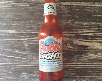 100% EDIBLE  Isomalt Sugar 9" Full Size Beer Bottle Bottles for Cakes and More