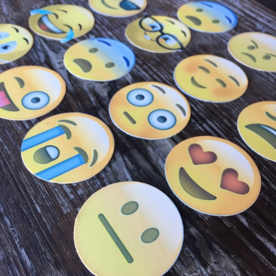 Emoji Edible Pre-Cut Images for Cupcakes Oreos Cookies and More Il_570xn