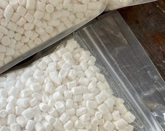 Mini malvaviscos deshidratados para bombas de chocolate caliente y café en bolsa con cierre