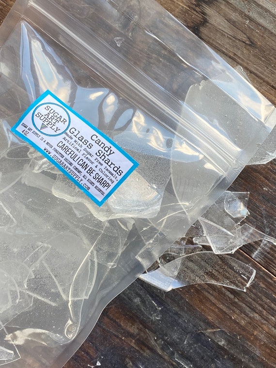 Custom Sugar Glass Broken Shards Halloween Things Finger Print Killer