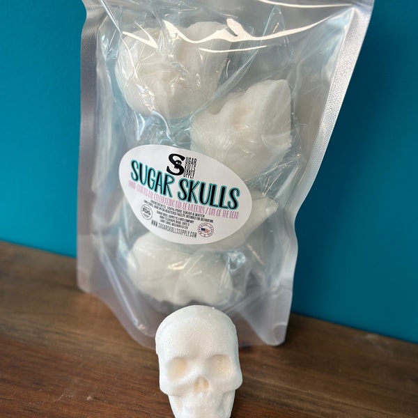 Sugar Skulls Decorating Kit Made in Food Registered Food Manufacturing Facility Halloween  Dia De Los Muertos Day of the Dead