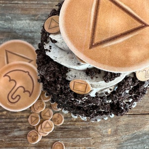 Edible Wafer Paper Dalgona Games Toppers  | Candy | Korean Dalgona Candy Recipe Party Favors Cake Cupcake Topper