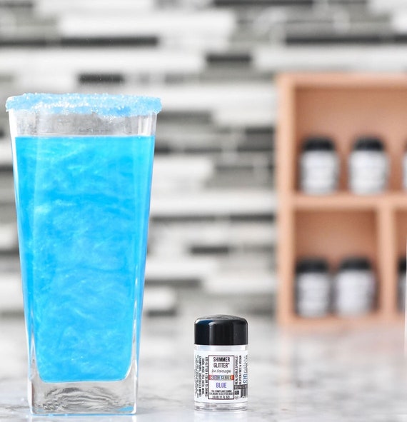 Blue Shimmer Glitter Dust™ Edible Glitter For Drinks, Cocktails, Beer
