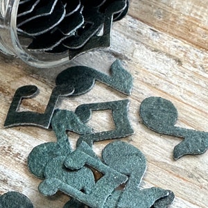 Mini commestibile in miniatura scala di note musicali croma divertenti confettini di cibo