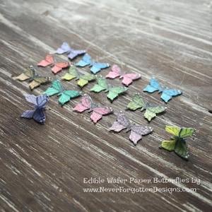 Mini Edible Butterflies for Cookies Cake Cupcakes Macarons Drinks and More