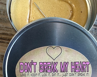 Don't Break My Heart Valentine's Day Dalgona Cookie Games In Tin with Needle for Gift | Candy | Korean Dalgona Candy Recipe Party Favors