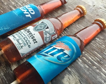 Beer Bottle Lollipop Suckers Root Beer Flavored Gift Bachelor Party Groomsman Gift