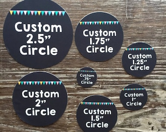 Pre Cut Custom Edible Round Circles Photo Edible Images for Cookies, Cupcakes Candy and Cakes