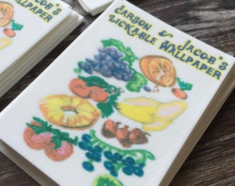 Exclusive Mini Lickable Flavored Wallpaper Goodie Bag Treats for Chocolate Factory Party