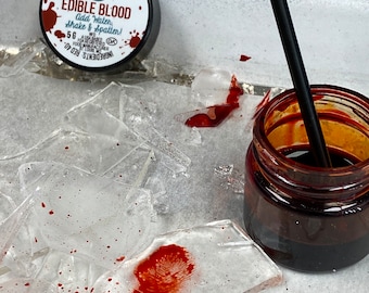 Realistisch eetbaar bloed voor vreemde ondersteboven taarten, Halloween cupcakes, geweldige koekjes en andere geweldige dingen