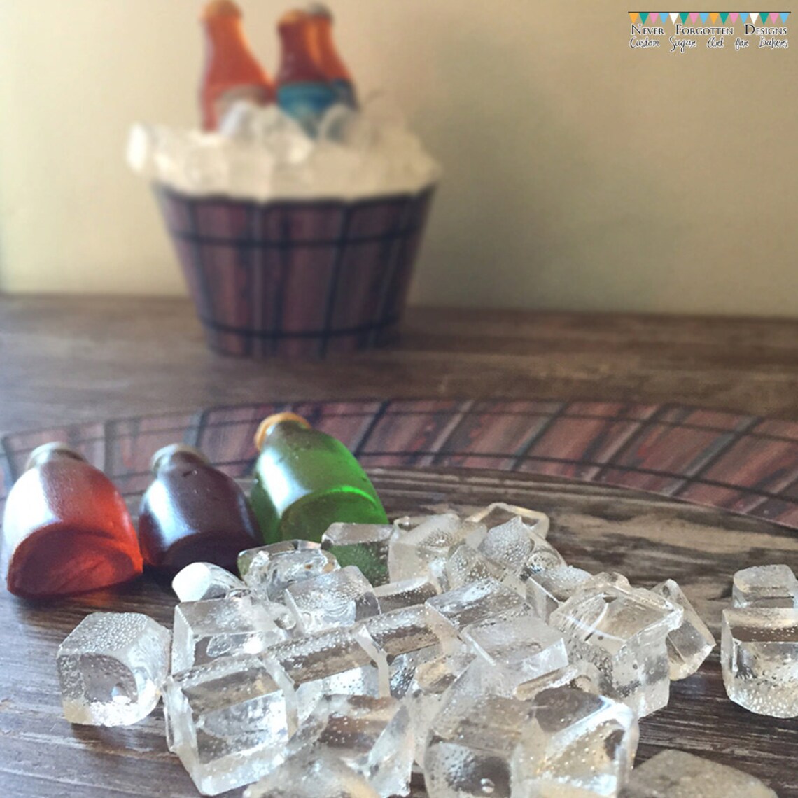 100 EDIBLE Mini Isomalt Quarter Inch Square Ice Cube Cubes Etsy