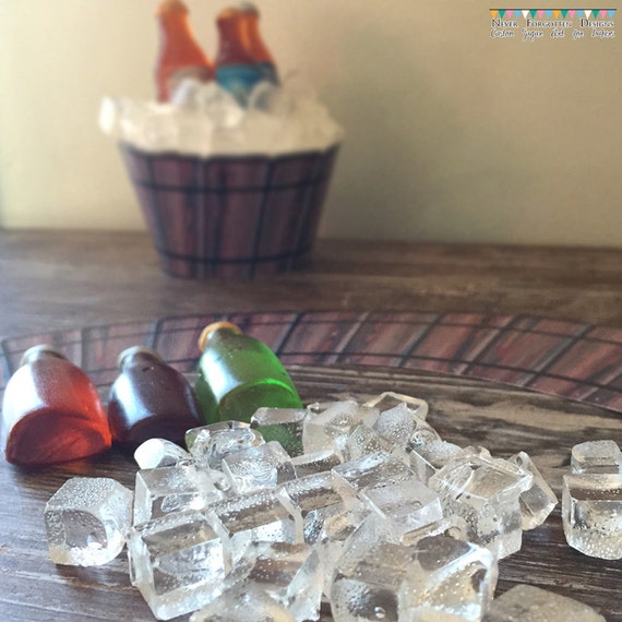 100% EDIBLE Custom Isomalt Sugar 1 Square Ice Cube Cubes for Beer Cooler  Bucket Frozen Wine Cakes