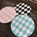 Harlequin Edible Frosting Images for Cupcakes Oreos Cookies and More