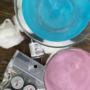 Gender Reveal Shimmer Glitter Dust™ Drink Pearl Luster Magically Reveal Color in Seconds for Baby Showers