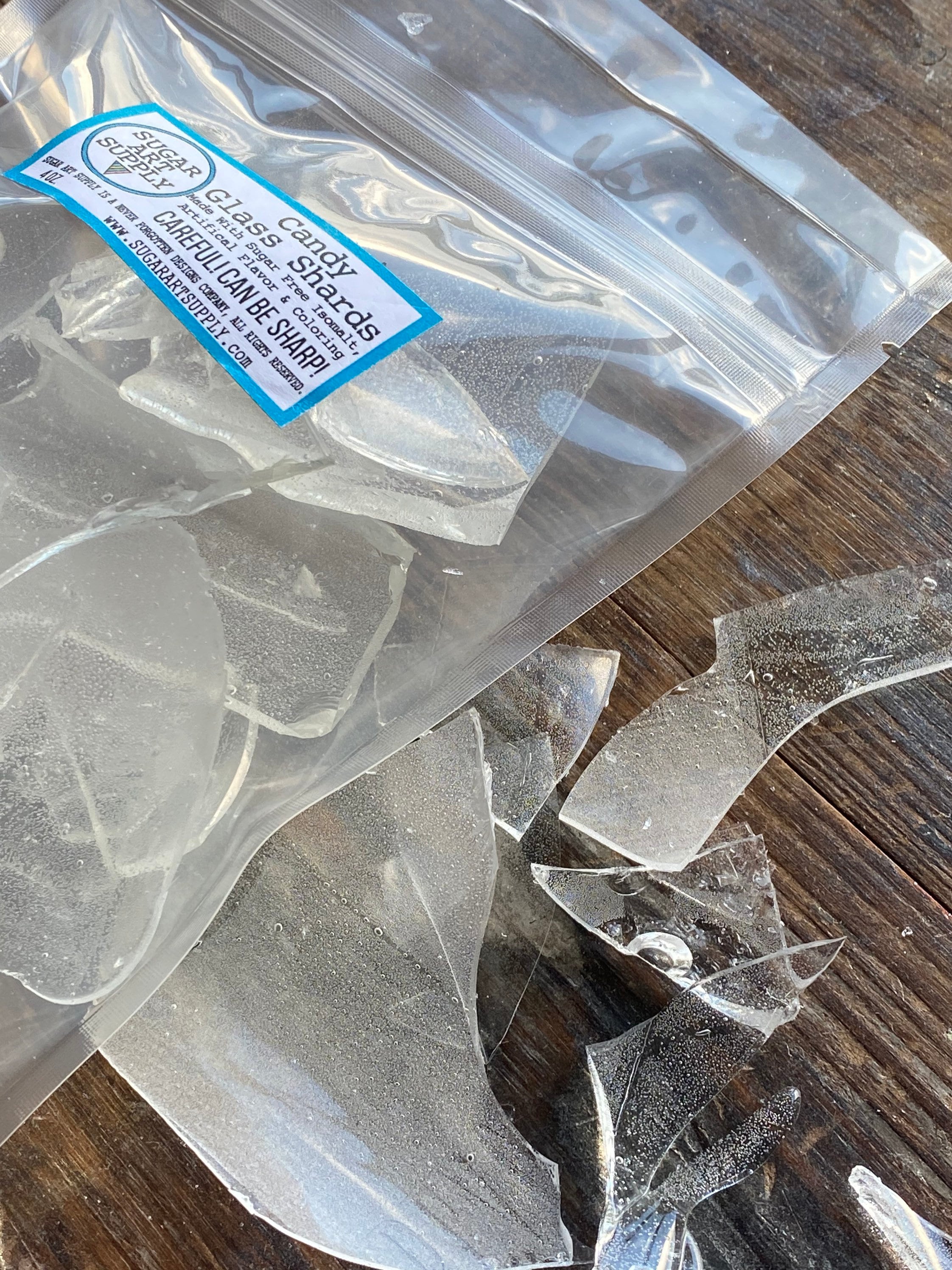 Custom Sugar Glass Broken Shards Halloween Finger Print Killer Dexter Squid Game Hard Candy Cake & Cupcake Decorations