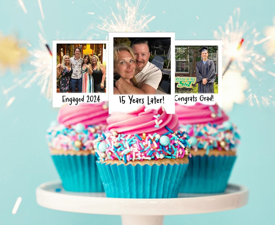 Custom Instant Photo Images Edible Image Wafer Paper  for Cupcake Cookie Toppers for Highschool College Graduation